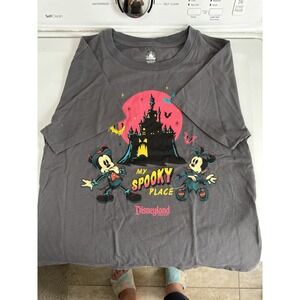 Disney Parks Halloween My Spooky Place Shirt‎ Mickey and Minnie  Extra Small
